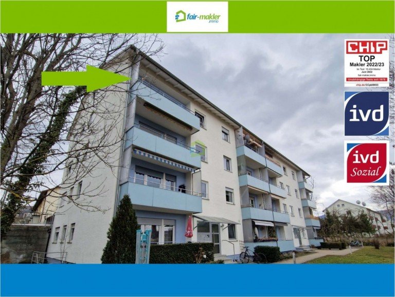 erfolgreich verkauft Metzingen Dachgeschosswohnung FAIR-MAKLER: Praktische Wohnung in innenstadtnaher Lage mit Einzelgarage