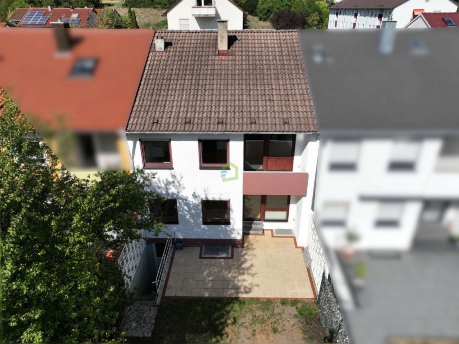 Gartenansicht Reihenmittelhaus Bad Urach