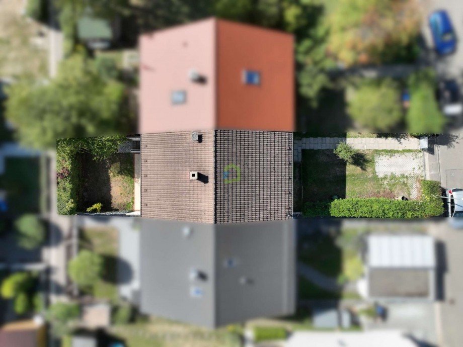von oben Reihenmittelhaus Bad Urach