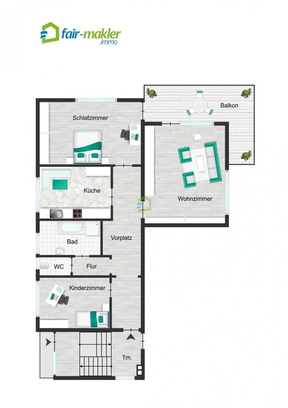 Grundriss Wohnung Dettingen an der Erms