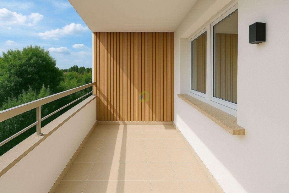 Balkon (KI-generiert) wird noch renoviert Etagenwohnung Metzingen
