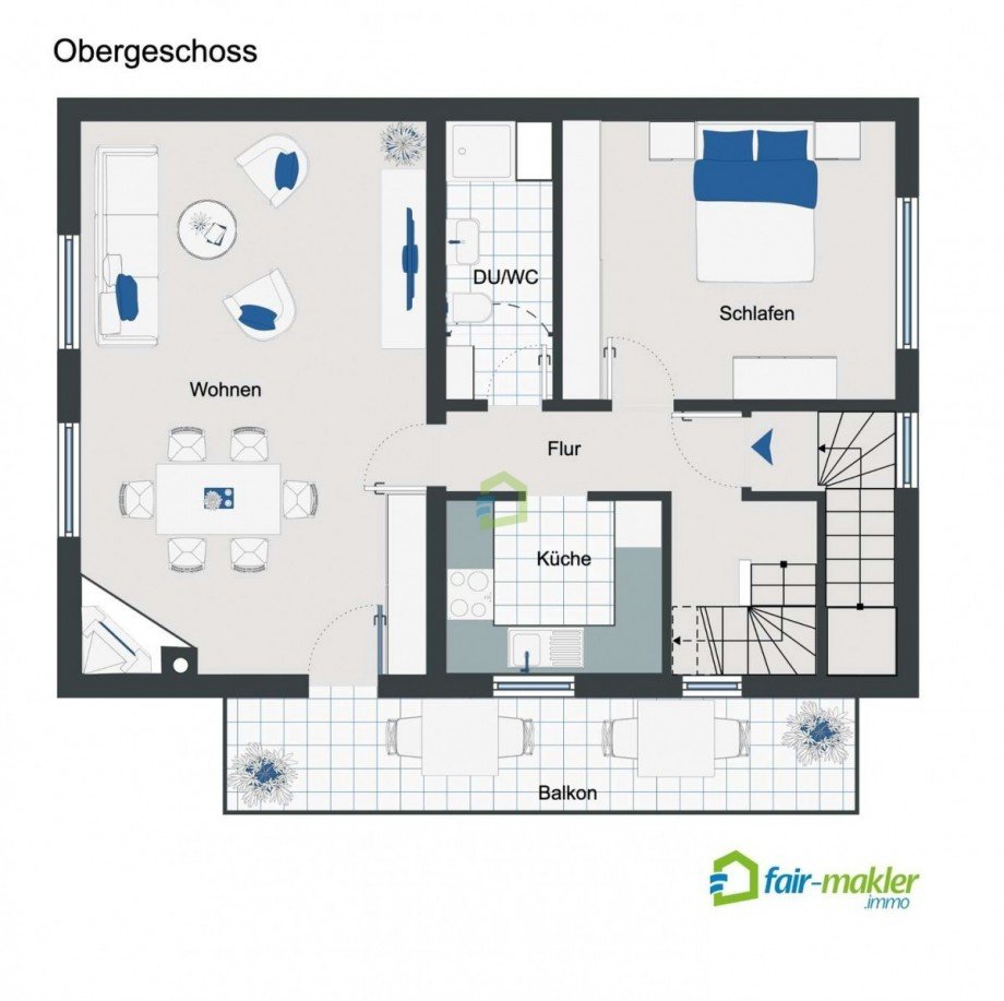 Ebene 1 Wohnung Grafenberg