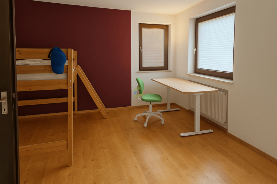 Kinderzimmer (KI bearbeitet) Erdgeschosswohnung Bad Urach
