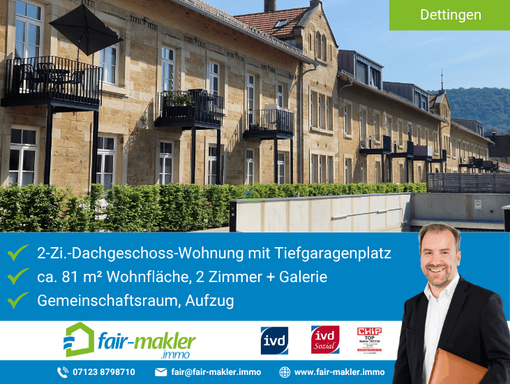 Geb�deansicht Dettingen an der Erms Wohnung FAIR-MAKLER: Wo Geschichte ein Zuhause gefunden hat.