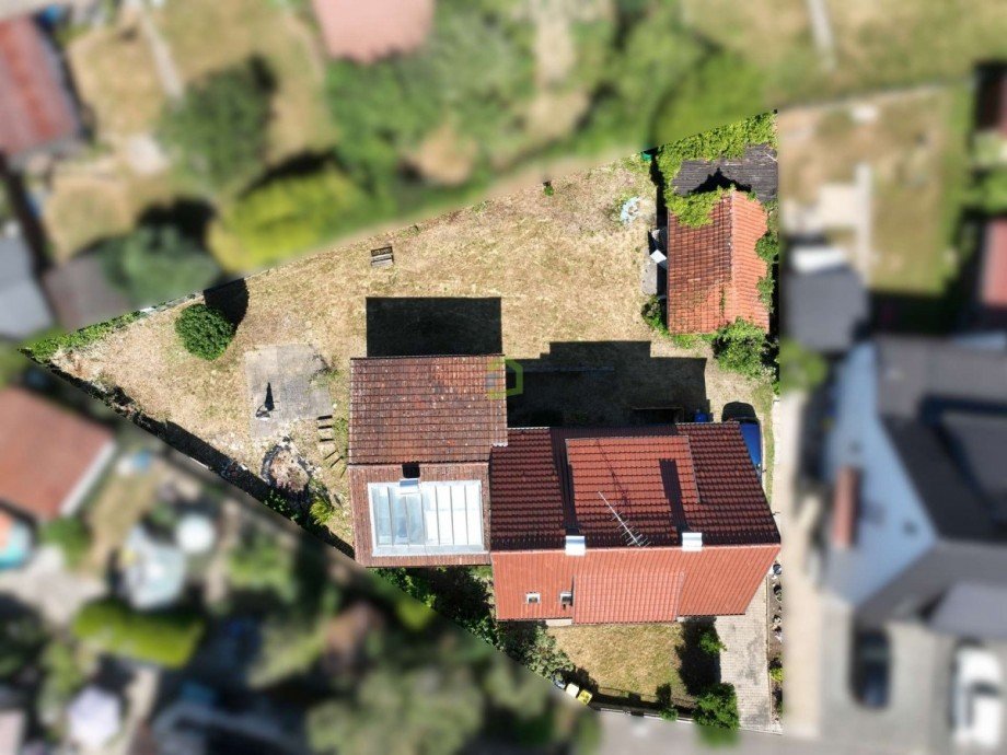 Grundst�ck von oben Einfamilienhaus Neuffen