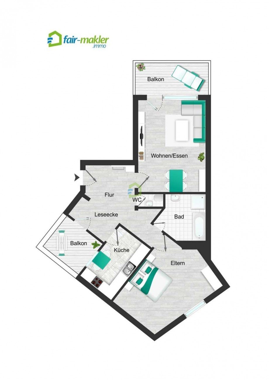 Grundriss Etagenwohnung Metzingen