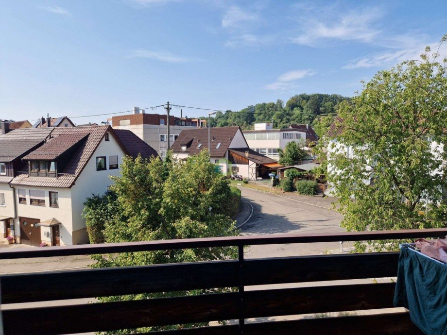 Aussicht Balkon DG Zweifamilienhaus Wannweil