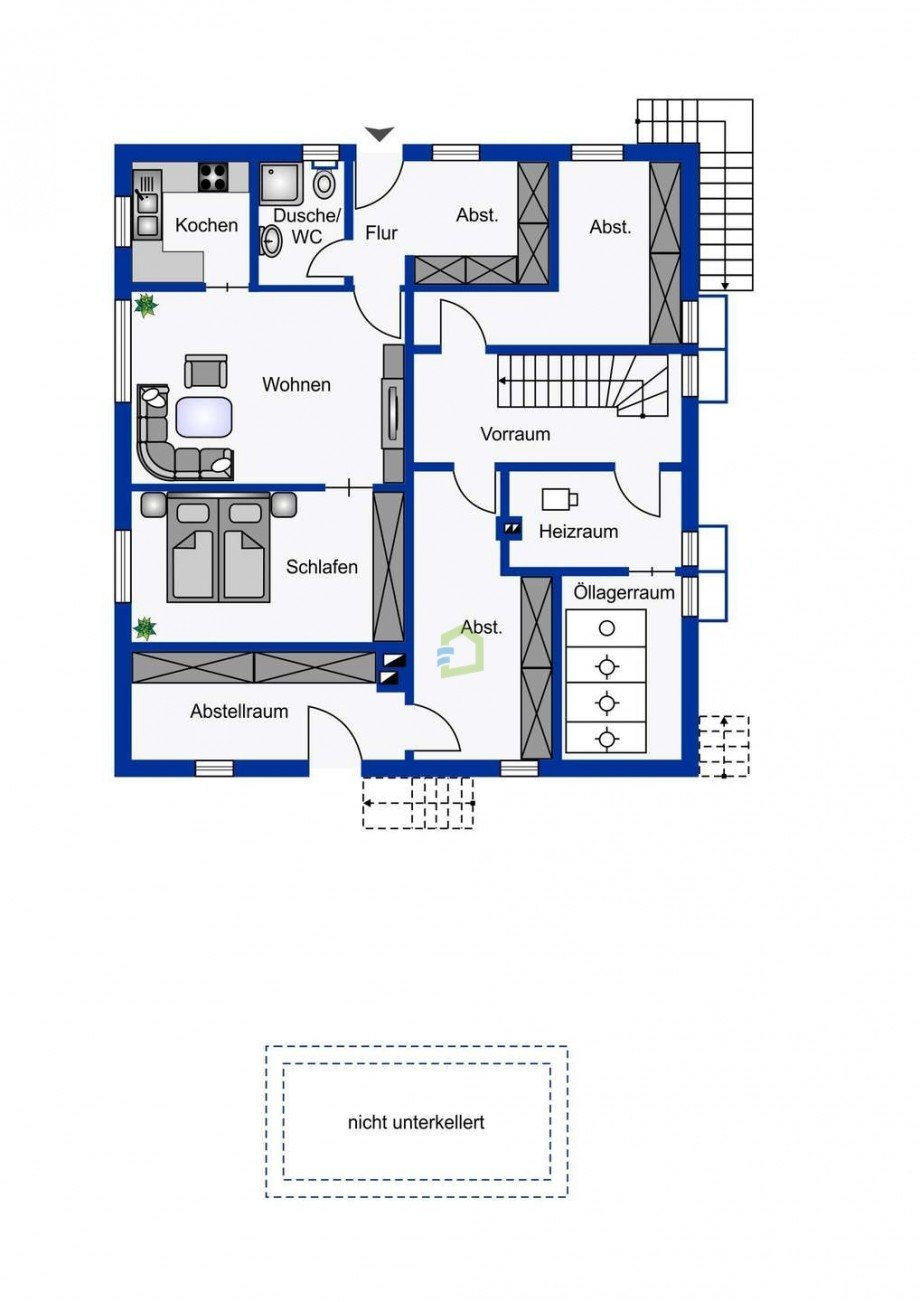 Grundriss UG Einfamilienhaus T�bingen