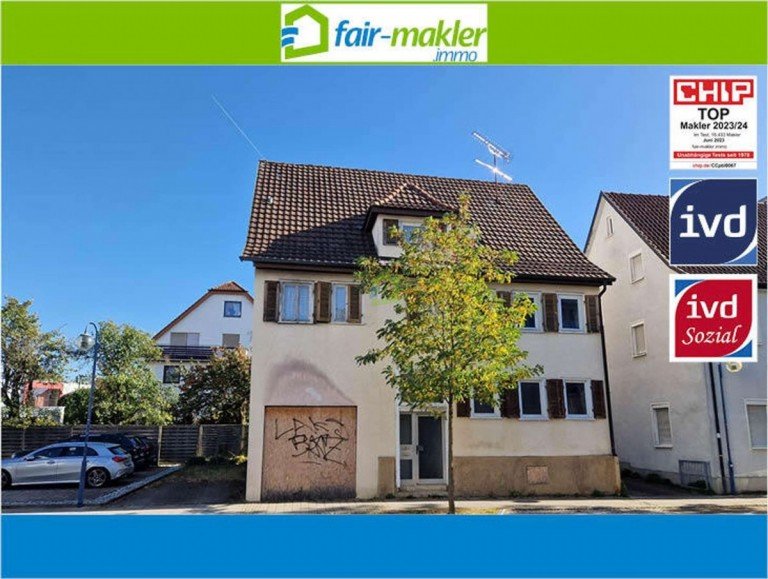 erfolgreich verkauft Metzingen Zweifamilienhaus FAIR-MAKLER: Sanierungsobjekt - Versicherung �bernimmt ca. 200.000 Euro