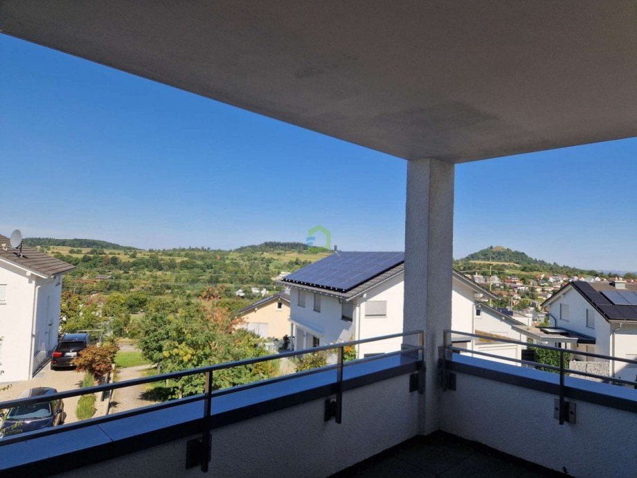 Ausblick Balkon Etagenwohnung Pfullingen