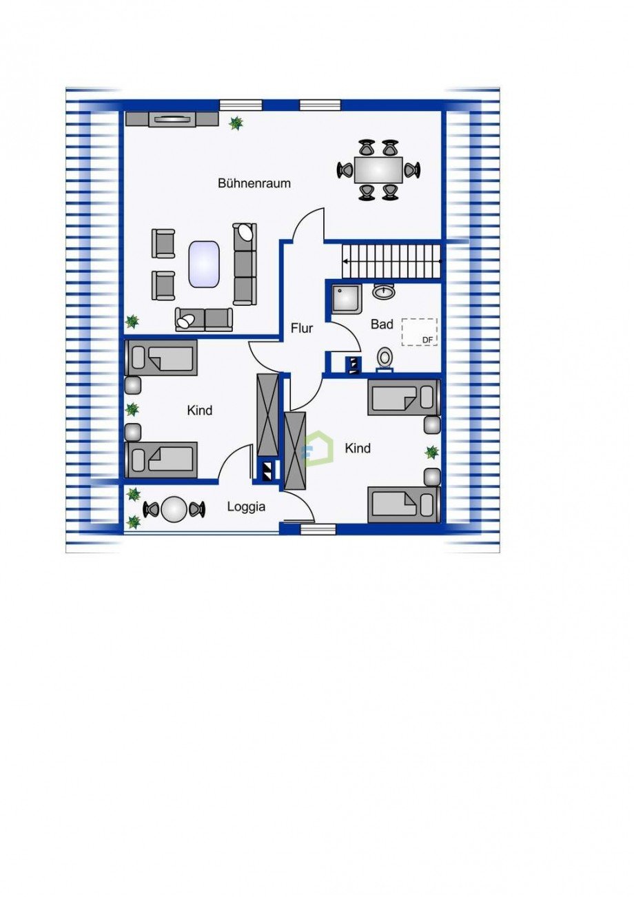Grundriss DG Einfamilienhaus T�bingen